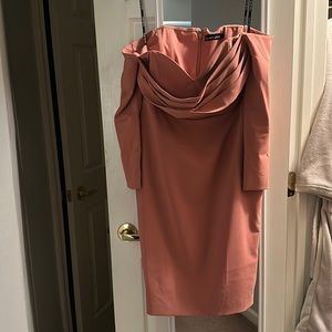 Lavish Alice long sleeve dress off the shoulder | size 12
